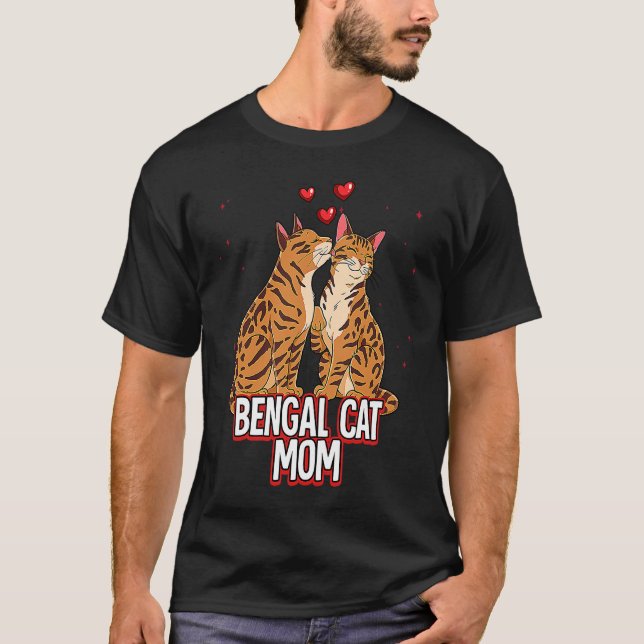 Camiseta Mãe de Gato Bengal (Frente)