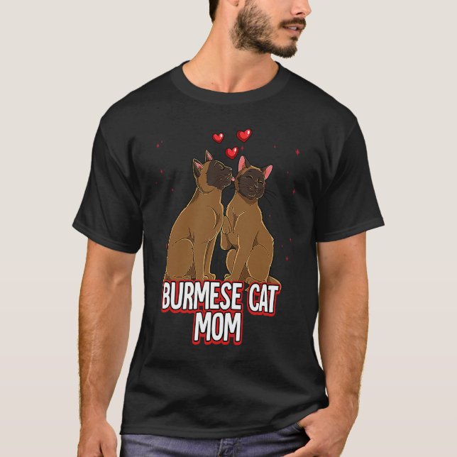 Camiseta Mãe de Gato Birmanês (Frente)