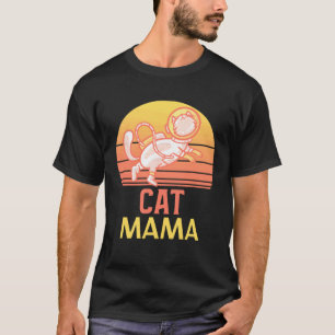 Camiseta Mãe de Gato Ca Vintage Estilo Anos Oitenta Gata Ma