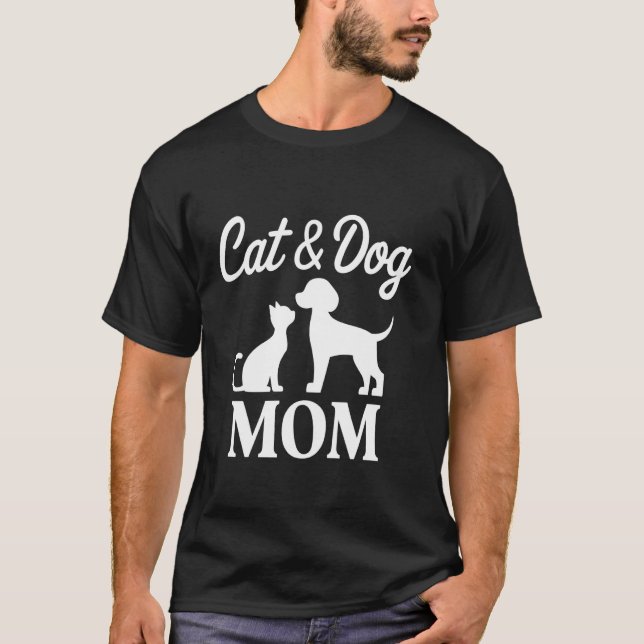 Camiseta Mãe de Gato e Cachorro (Frente)