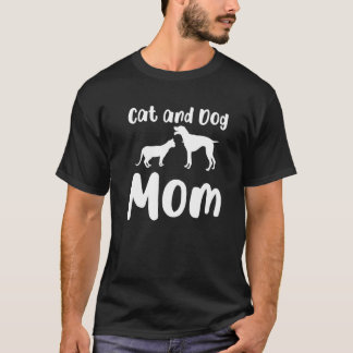 Camiseta Mãe de Gato e Cachorro Gatos Cachorros Animais de 