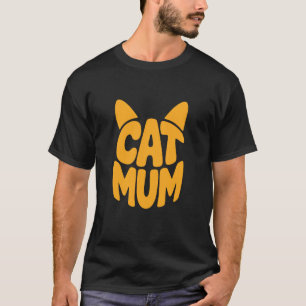 Camiseta Mãe de Gato Engraçado para Mulheres que Amam Gatos