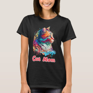 Camiseta Mãe de Gato Feliz Dia das Mães para Gato