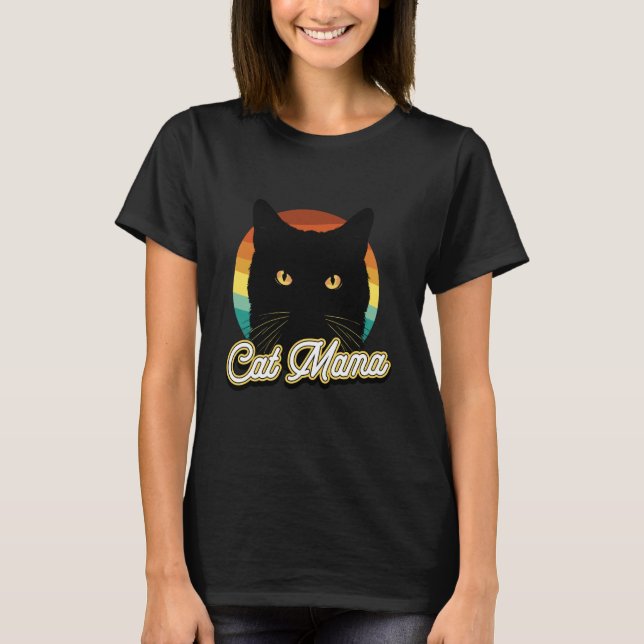 Camiseta Mãe de Gato, Mãe de Gato Louca (Frente)