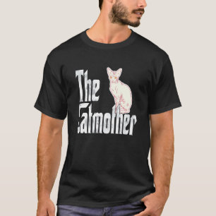 Camiseta Mãe de Gato Mãe de Gato Sphynx Mãe de Gato Mamãe d