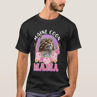 Camiseta Mãe de Gato Maine Coon MÃE MAINE COON MAMÃE MAIN C