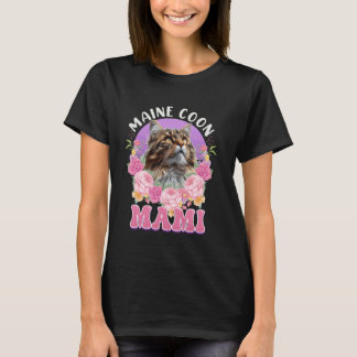 Camiseta Mãe de Gato Maine Coon MÃE MAINE COON MAMÃE MAIN C