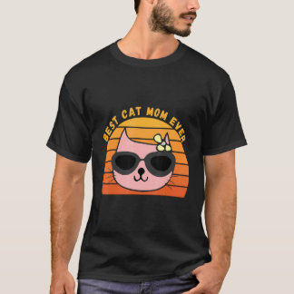 Camiseta Mãe de Gato Melhor Mãe de Gato de Todos os Tempos
