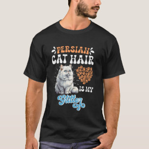 Camiseta Mãe de Gato O CABELO DE GATO PERSA É MEU ESTILO Pe