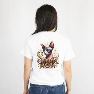Camiseta Mãe de Gato Sphynx 