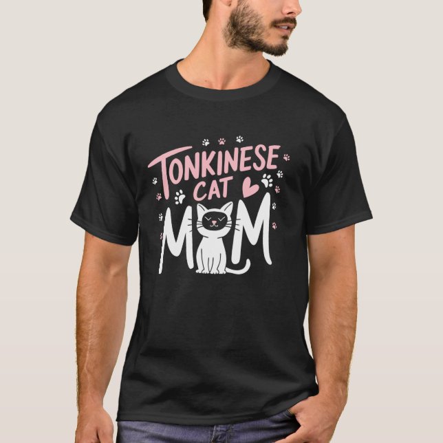 Camiseta Mãe de Gato Tonkinês (Frente)