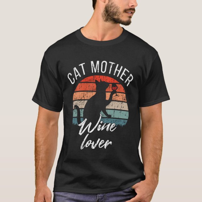 Camiseta Mãe de Gato Vinho   Dono de Gato (Frente)