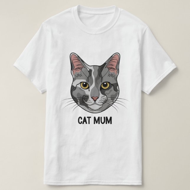 Camiseta mãe de gatos (Frente do Design)
