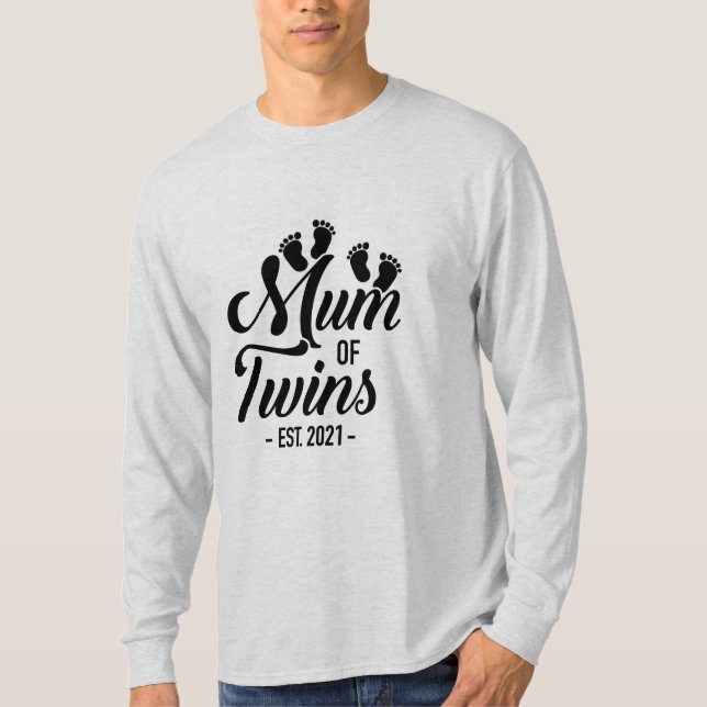 Camiseta Mãe De Gêmeos 2021 (Frente)