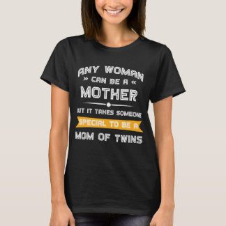 Camiseta Mãe de Gêmeos Engraçado Dia de as mães Presente pa