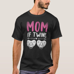 Camiseta Mãe De Gêmeos Gêmeos Da Família Dia de as mães Gêm