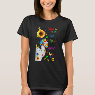 Camiseta Mãe de Girassol Autismo Há Uma Criança Com Autismo