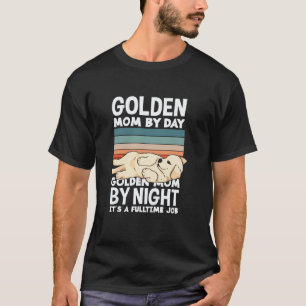 Camiseta Mãe de Golden Retriever de Dia e Noite Cachorro En