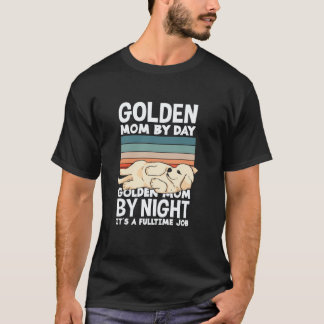 Camiseta Mãe de Golden Retriever de Dia e Noite Cachorro En