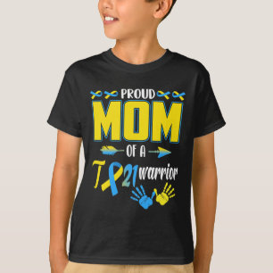 Camiseta Mãe de Guerreiro T21 Síndrome de Down Conscientiza
