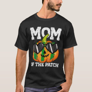 Camiseta Mãe de Halloween do Patch Mama Mãe Mamãe Pumpk