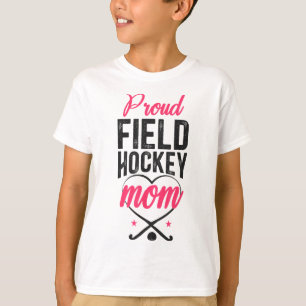 Camiseta Mãe de Hockey de Campo Orgulhosa Mãe de Hockey de