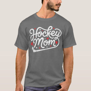 Camiseta Mãe de Hockey Fofa Jogadora de Esportes Mãe menino