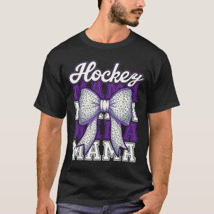 Camiseta Mãe de Hockey Mamãe Bola Arco Orgulhosa Esportes M
