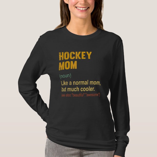 Camiseta Mãe de Hóquei em Hóquei em Hóquei (Frente)