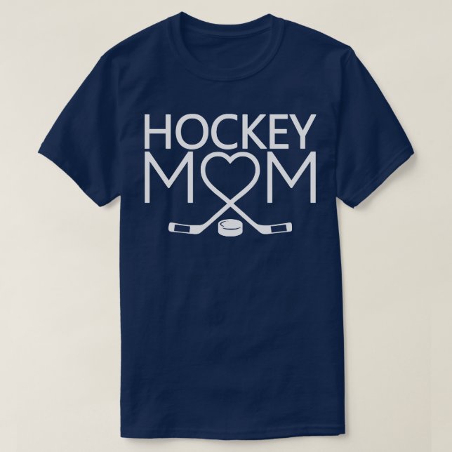 Camiseta Mãe de Hóquei para Mães de jogadores de hóquei no  (Frente do Design)