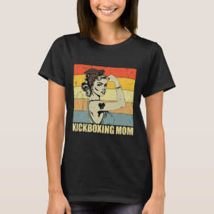 Camiseta Mãe de Kickboxing Retro Amante de Arte Marcial Vin