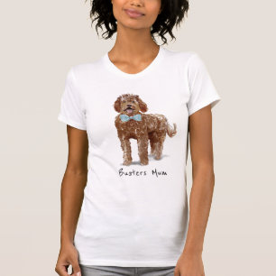 Camiseta Mãe de labradoodle personalizada Mãe T Shirt