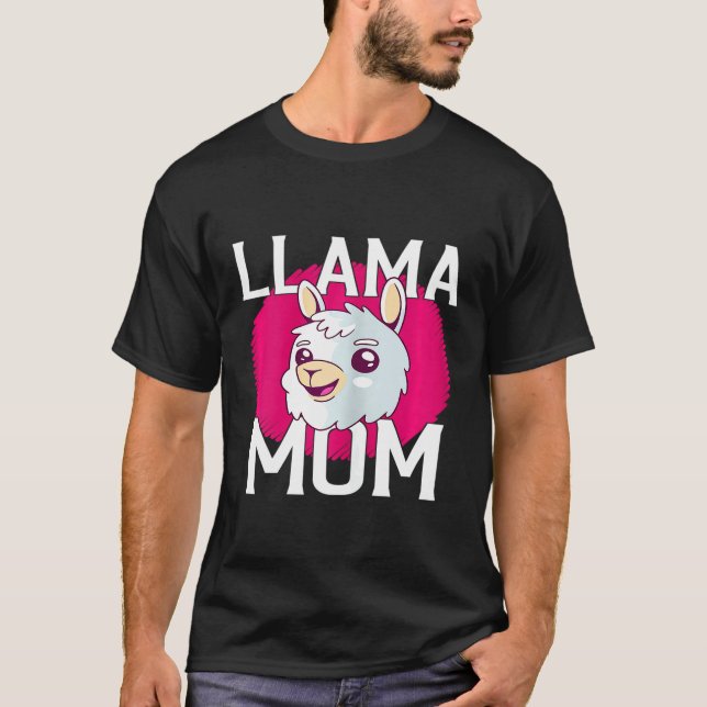 Camiseta Mãe de Lhama Feminina (Frente)