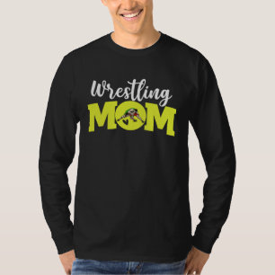 Camiseta Mãe de Luta Livre Letra Bonita Impressão Mulheres