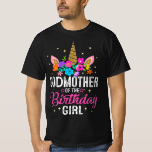 Camiseta Mãe De Mãe De Aniversário Dotada De Unicórnio