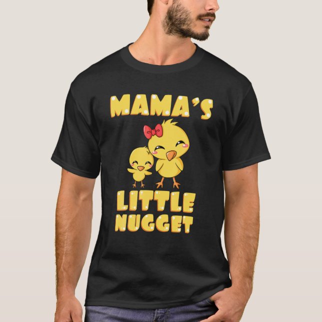 Camiseta Mãe de Mamãe de frango com ninho da mamãe (Frente)