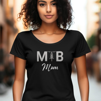 Camiseta Mãe de MTB de Negrito para Mama Mãe Montanha Biker