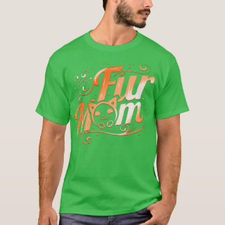 Camiseta Mãe De Peles De Gato Fluffy Na Quinta-Feira
