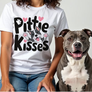 Camiseta Mãe de Pitbull Fofa Presente de Pit Bull Amante de