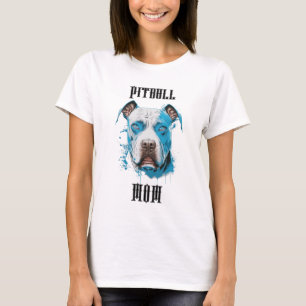Camiseta Mãe de Pitbull Personalizada
