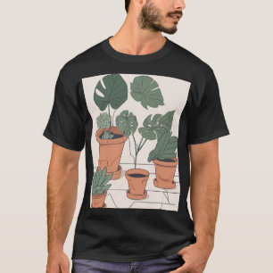 Camiseta Mãe de Planta de Interior Jardim Amante Cuidados c