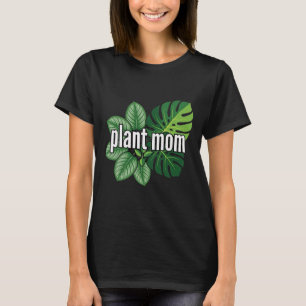 Camiseta Mãe de Planta Vibrante Folhas Tropicais