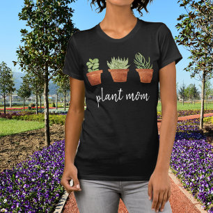 Camiseta Mãe de Plantas Suculentas Terracota Botânica