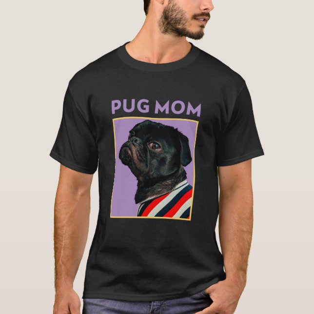 Camiseta Mãe de Pug  (Frente)