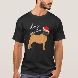 Camiseta Mãe de Pug Fawn no Natal
