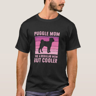 Camiseta Mãe de Puggle Mãe Normal Mas Mais Legal Puggle Eng