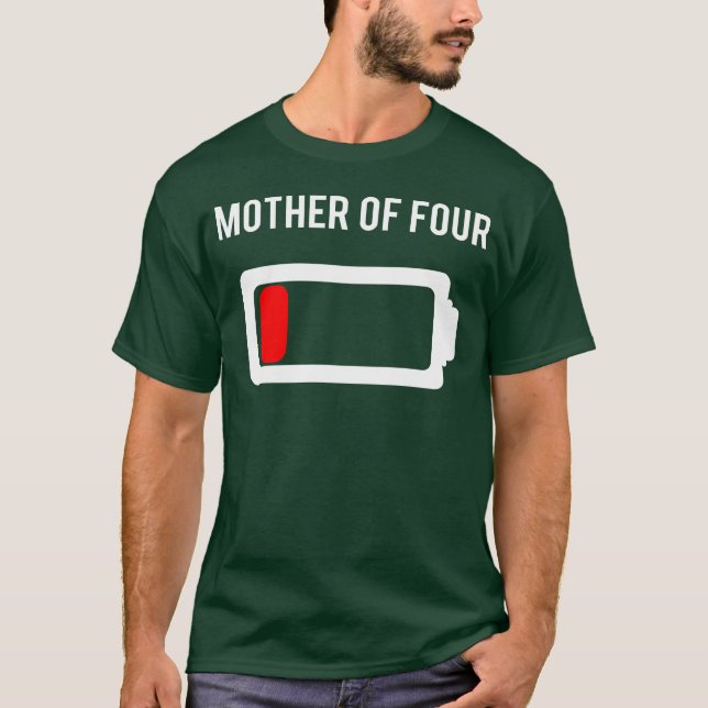 Camiseta Mãe de Quatro Baterias Baixas (Frente)