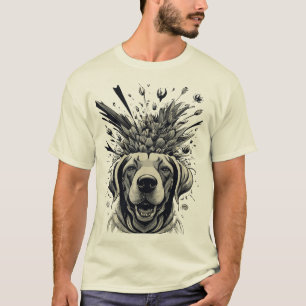 Camiseta Mãe de Retriever Australiano Dourado de Pijama Eng