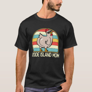 Camiseta Mãe de Rhode Island Fofa Galinha Mãe Fazendeira pa