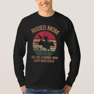 Camiseta Mãe de Rodeio Ocidental Mãe Vaqueira Mulheres Cava